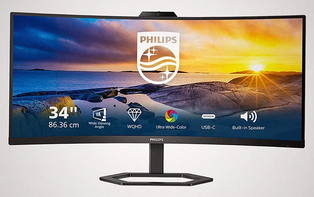 Philips 5000 series 34E1C5600HE/75 computer monitor 86.4 cm (34") 3440 x 1440 pi