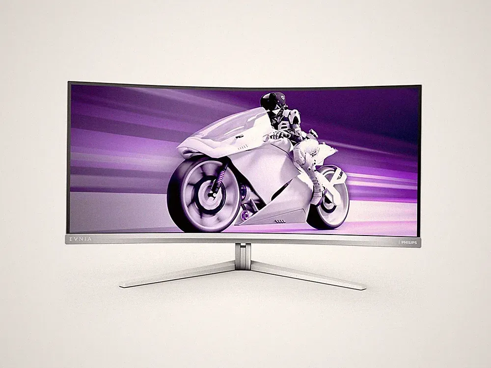 PHILIPS Evnia 34M2C8600 QD OLED Curved Gaming Monitor w/UltraWide WQHD Resolutio
