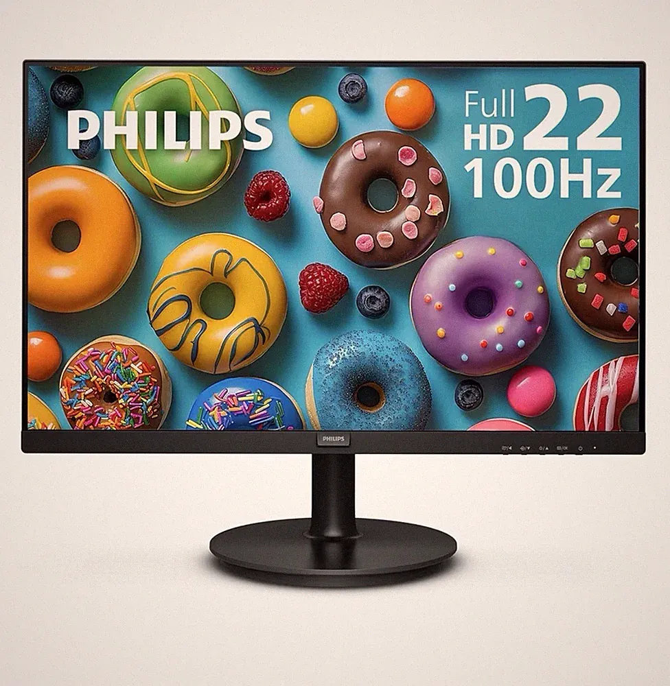 Philips V-Line 221V8 21.5in VA LCD Monitor 1920x1080 100Hz HDMI Black