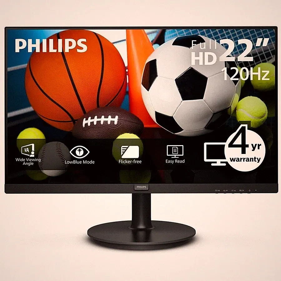 Philips V-line 221V8LB3S Class FHD LED Monitor 21.5" 1920x1080 1ms 120Hz