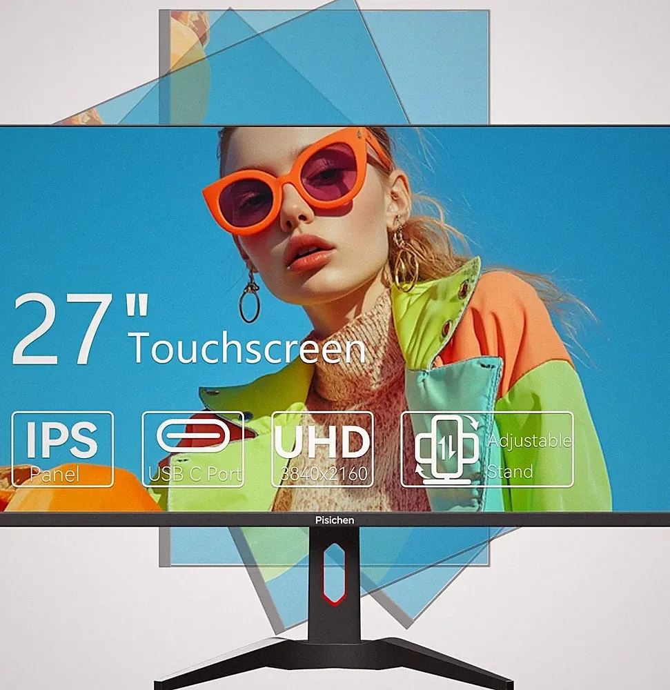 Pisichen HD-270 27" Gaming Monitor HDMI DisplayPort USB-C w/ Stand #1460W Y4