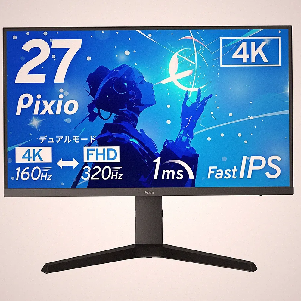 Pixio Gaming Monitor PX27U Prime NEO 27 inch 160Hz 320Hz FHD 4K IPS Dual Mode