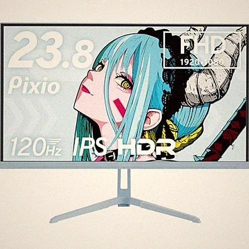 Pixio PX246 Wave 23.8 inch Gaming Monitor FHD 120Hz IPS Pastel Blue R87242981