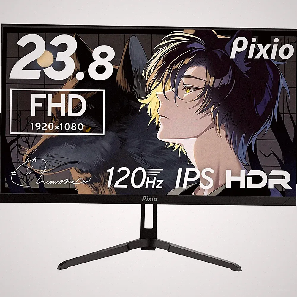 Pixio PX246 Wave Black Gaming Monitor 23.8 in IPS 120Hz FHD AMD FreeSync 4ms