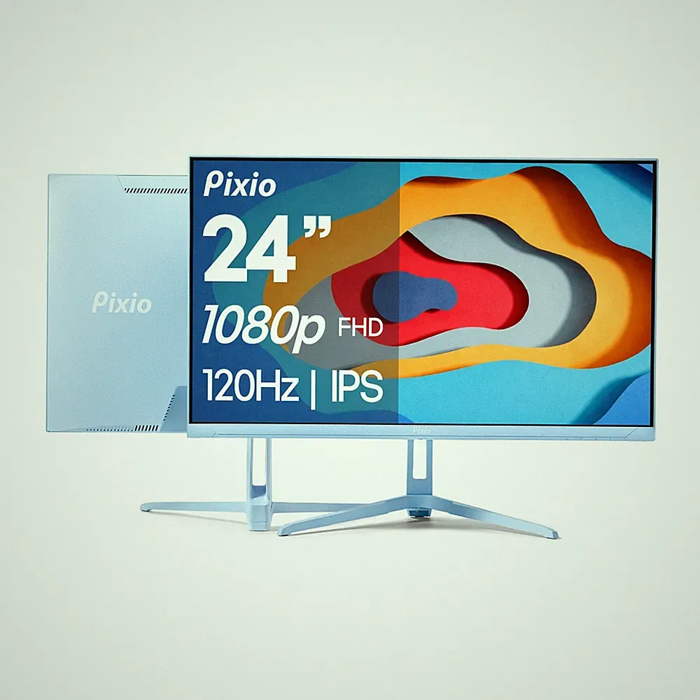 Pixio PX246 Wave Blue 24" 120Hz 1080p IPS Gaming Monitor B-STOCK 111523