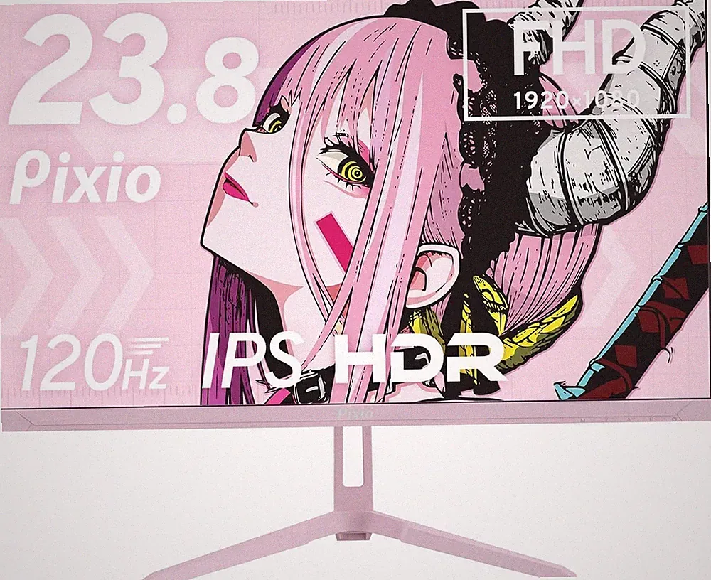 Pixio PX246 Wave Pastel Pink 23.8" FHD 120Hz IPS Gaming Monitor HDMI VGA Japan