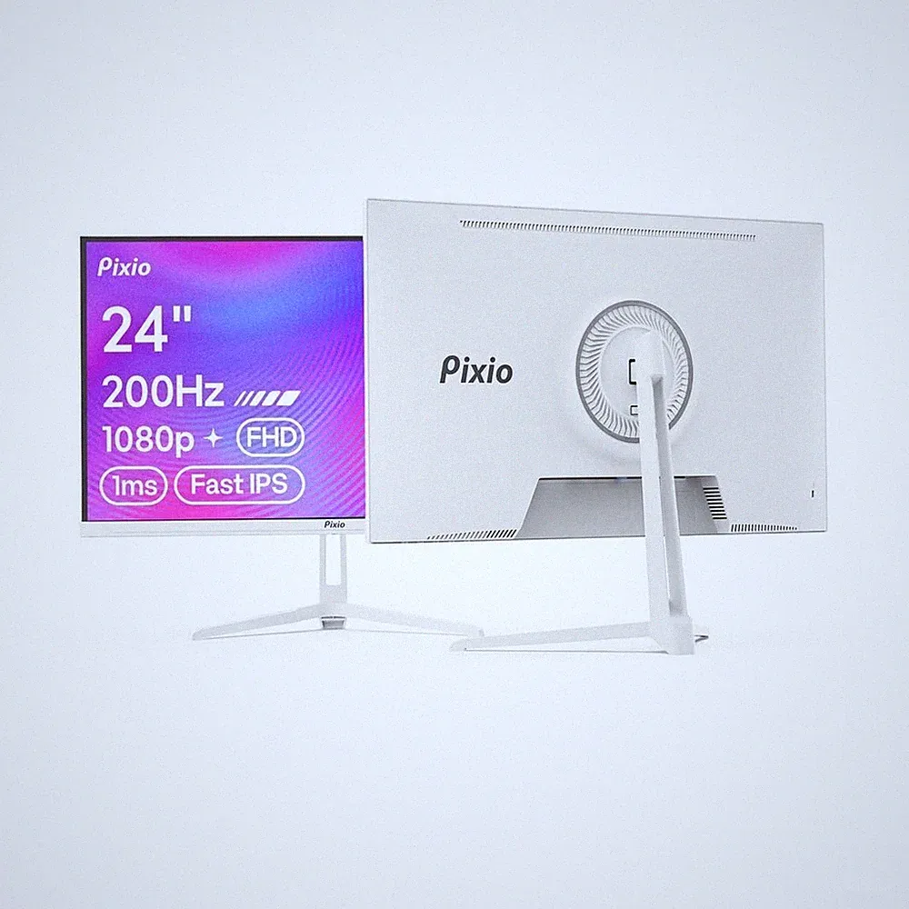 Pixio PX248 Wave 24" White Gaming Monitor 200Hz 1080p FHD Fast IPS 1ms