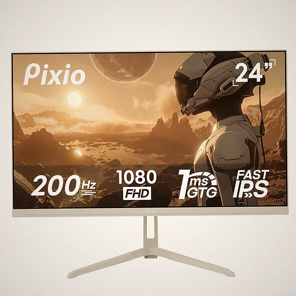 Pixio PX248 Wave Beige 24" 200Hz 1080p Fast-IPS Gaming Monitor B-STOCK 108135
