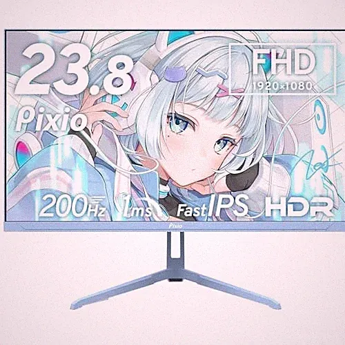 Pixio PX248 Wave Pastel Blue Gaming Monitor Pastel Blue 23.8-inch 200Hz FHD