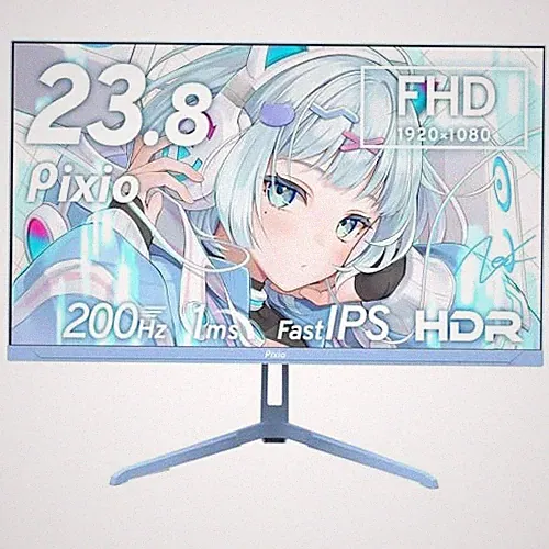 Pixio PX248 Wave Pastel Blue Gaming Monitor Pastel Blue 23.8-inch 200Hz FHD