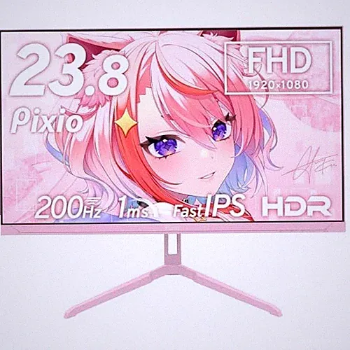 Pixio PX248 Wave Pastel Pink Gaming Monitor Pastel Pink 23.8-inch 200Hz FHD