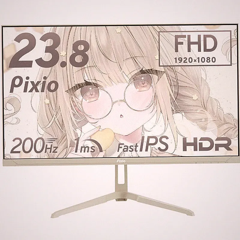 PIXIO PX248WAVEW-O Gaming Monitor 23.8" Full HD (1920 x 1080) Wide Beige