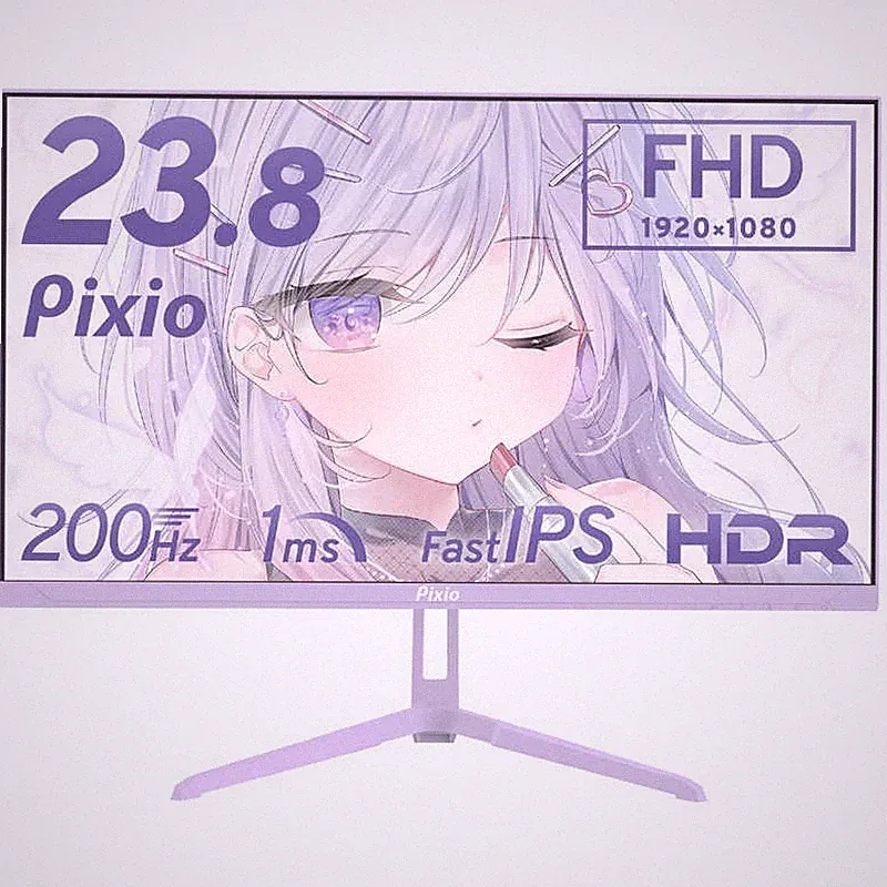 PIXIO PX248WAVEW-O Gaming Monitor 23.8" Full HD (1920 x 1080) Wide Purple