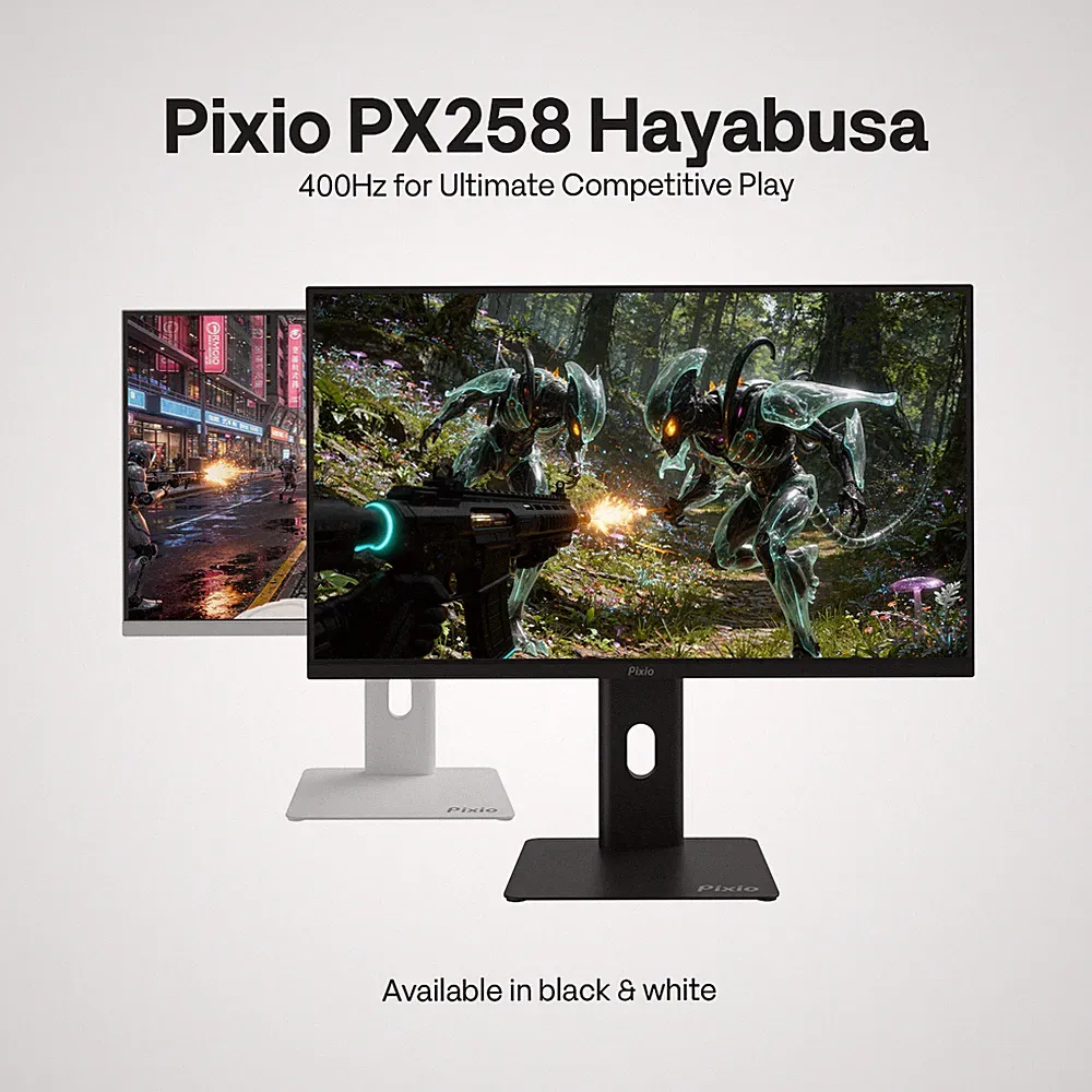 Pixio PX258 Hayabusa 24.5" 400Hz 1ms GTG Competitive eSports Gaming Monitor