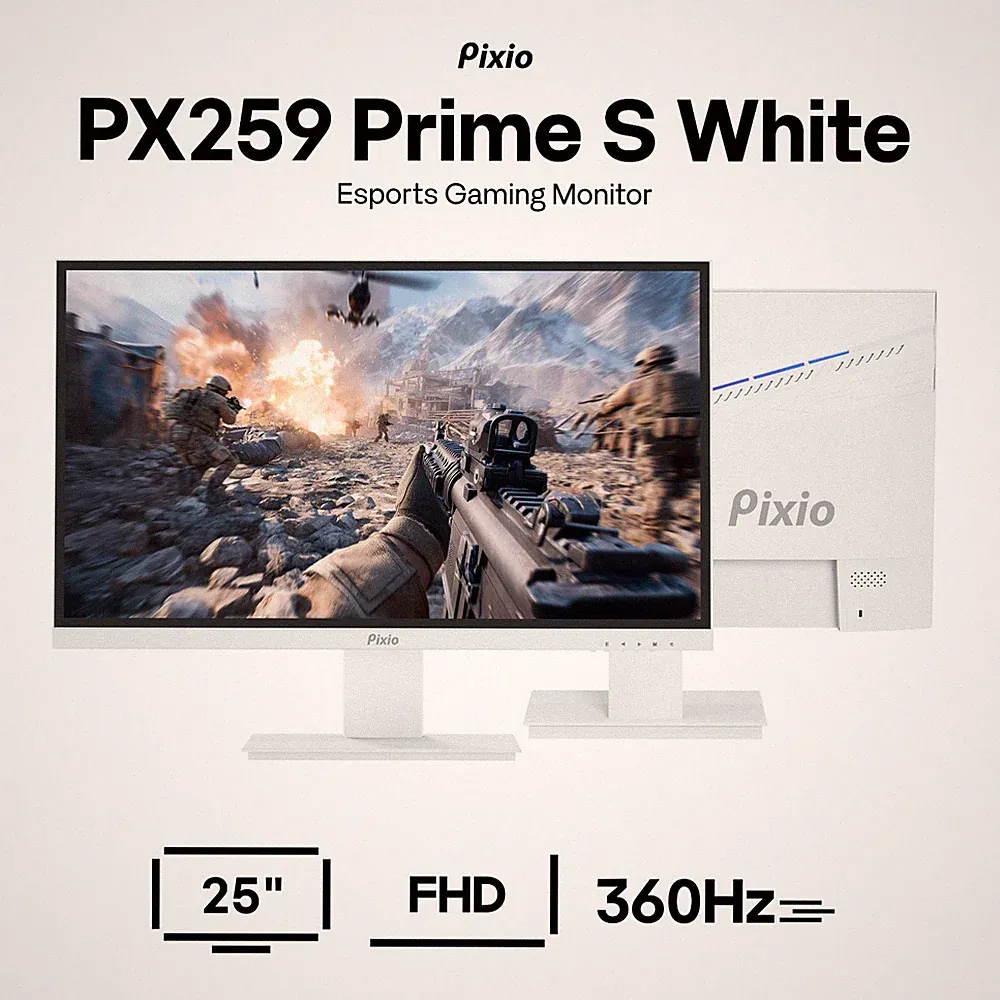 pixio gaming monitor white