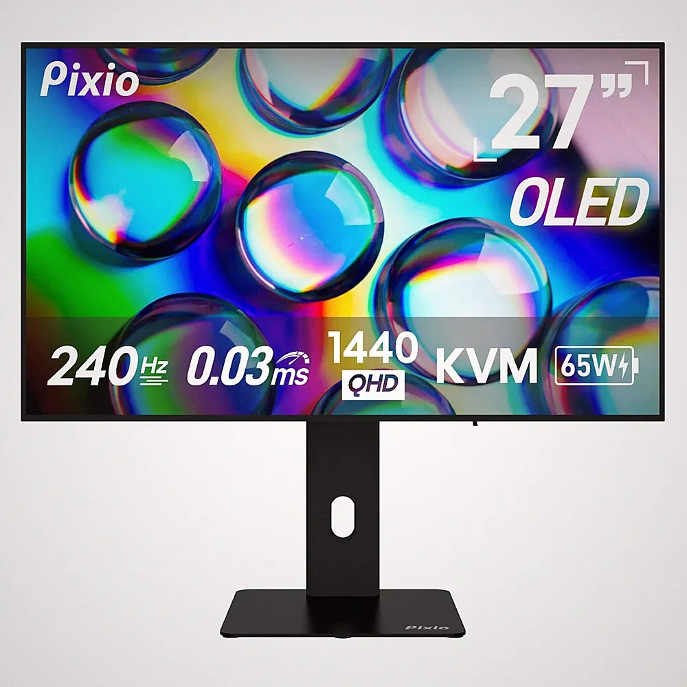 Pixio PX277 OLED Max V2 27" WQHD 1440p 240Hz 0.03ms GTG Premium Gaming Monitor