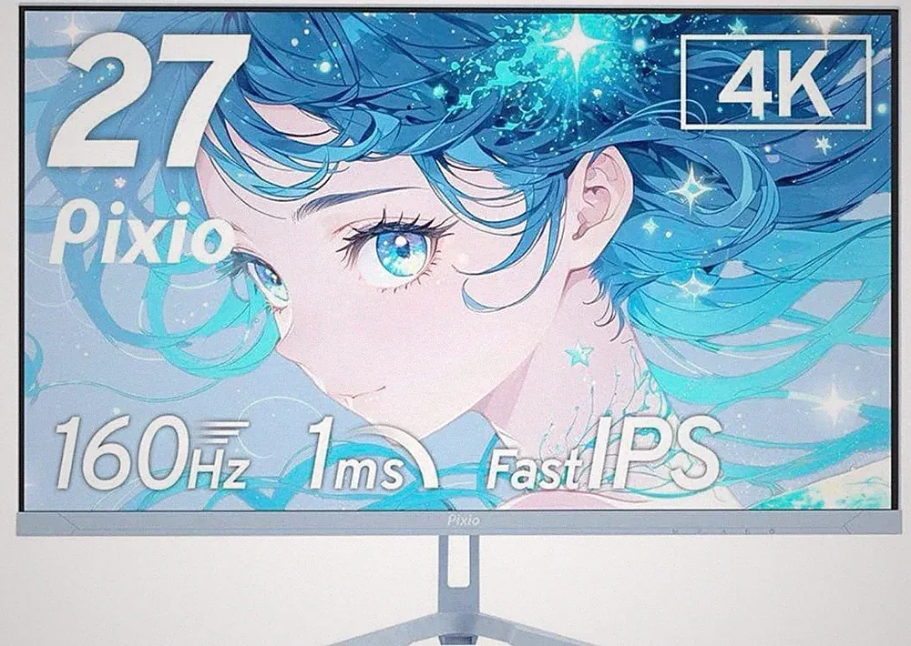 Pixio PX27U 27 Inch 4K Gaming Monitor 160Hz Fast IPS HDR10 Blue Tested
