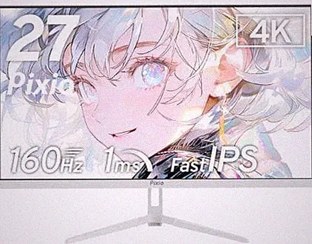 Pixio PX27U Wave 27 Inch 4K Gaming Monitor IPS 160Hz 1ms GTG White