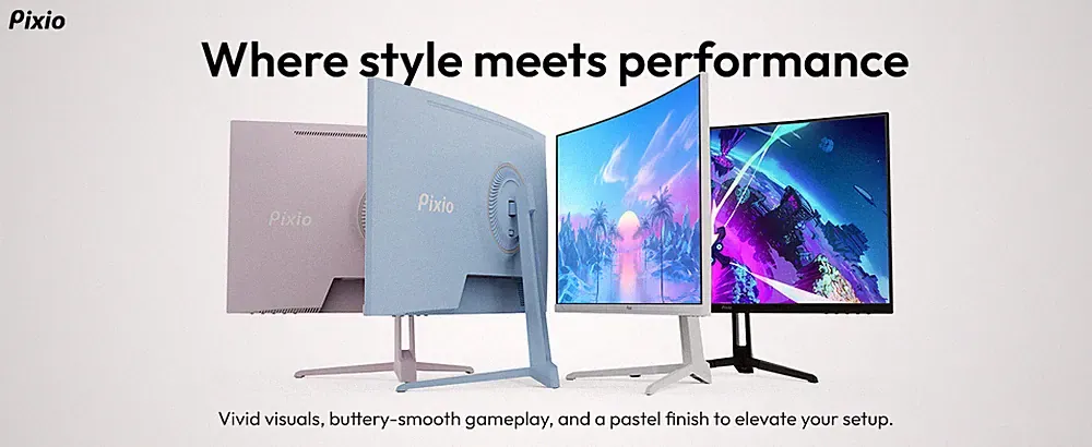 Pixio PXC248WAVE 24" Curved 200Hz 1080p 1ms GTG Fast VA Gaming Monitor