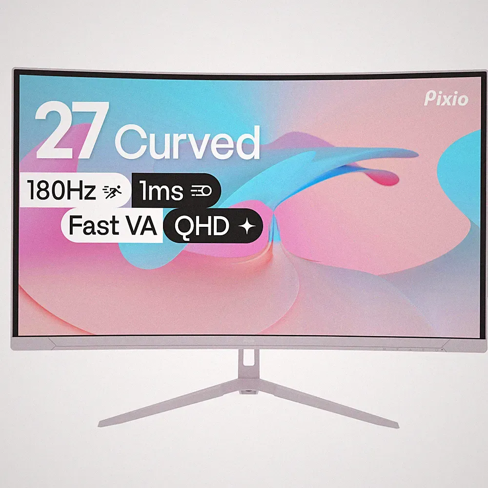 Pixio PXC278 Wave Pink 27" Curved 1440p 1ms 180Hz Gaming Monitor B-STOCK 112121
