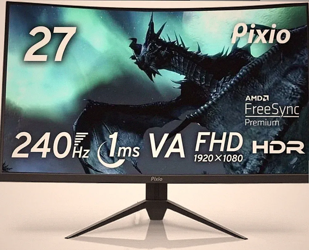 Pixio PXC279 27 Inch Curved Gaming Monitor 240Hz 1ms FHD VA Panel Tested