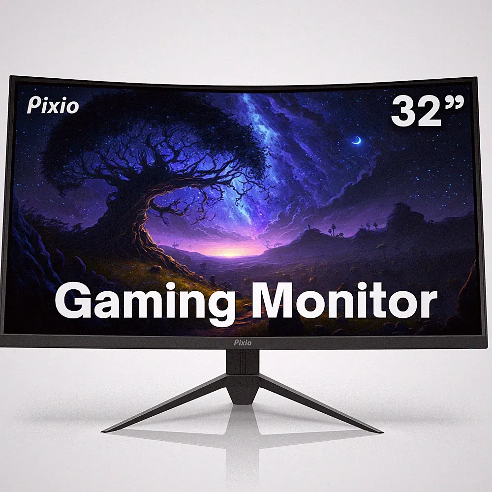 Pixio PXC325 32 in 165Hz 1080p HDR Adaptive Sync 1500R Curved Gaming Monitor