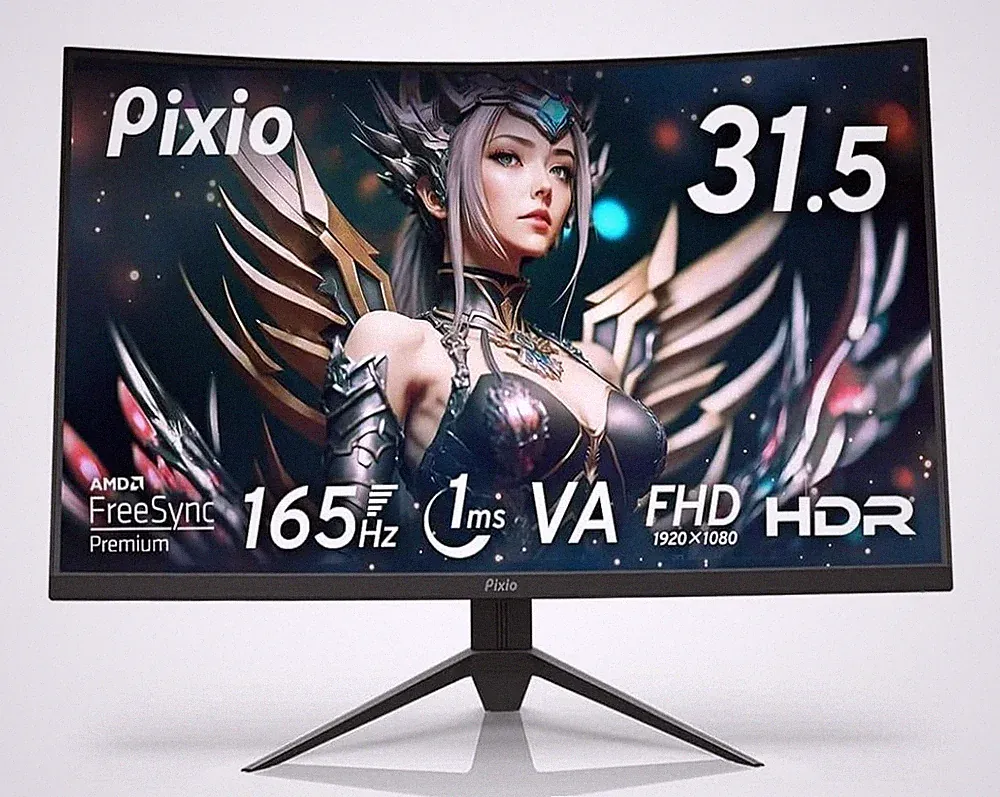 Pixio PXC325 32 Inch Curved Gaming Monitor 165Hz Full HD HDR VA Unused