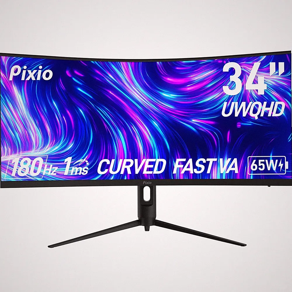 Pixio PXC348C Neo 34 inch 180Hz Refresh Rate UWQHD 1440p 34 inch, Black