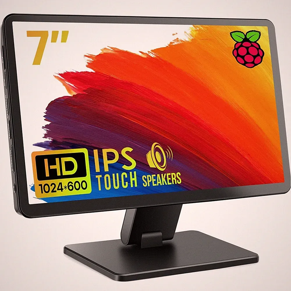 Portable 7-Inch Monitor: Touchscreen, Full HD, Dual Speakers
