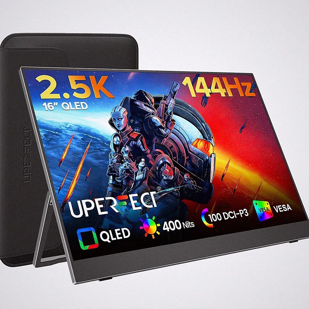 Portable Gaming Monitor 16 144Hz 2.5K QLED 400 Nits USB C UPERFECT DCI-P3