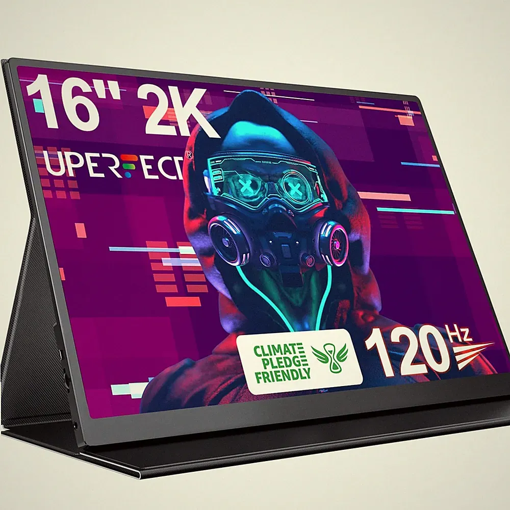 Portable Gaming Monitor 16 2560x1600 QHD 120Hz HDR UPERFECT 1610 Nits Laptop LED