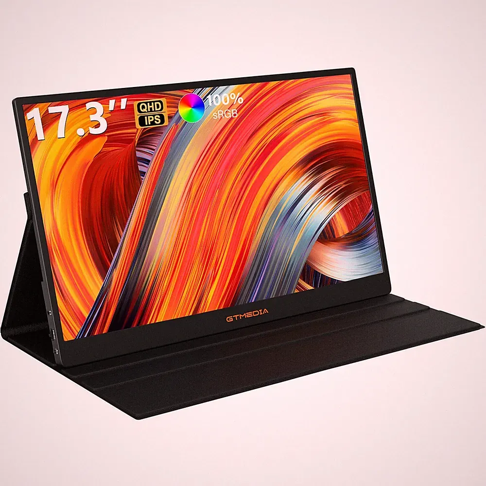 Portable Gaming Monitor 17.3'' QHD 2560 x 1440 165Hz HDR IPS Screen for Laptop