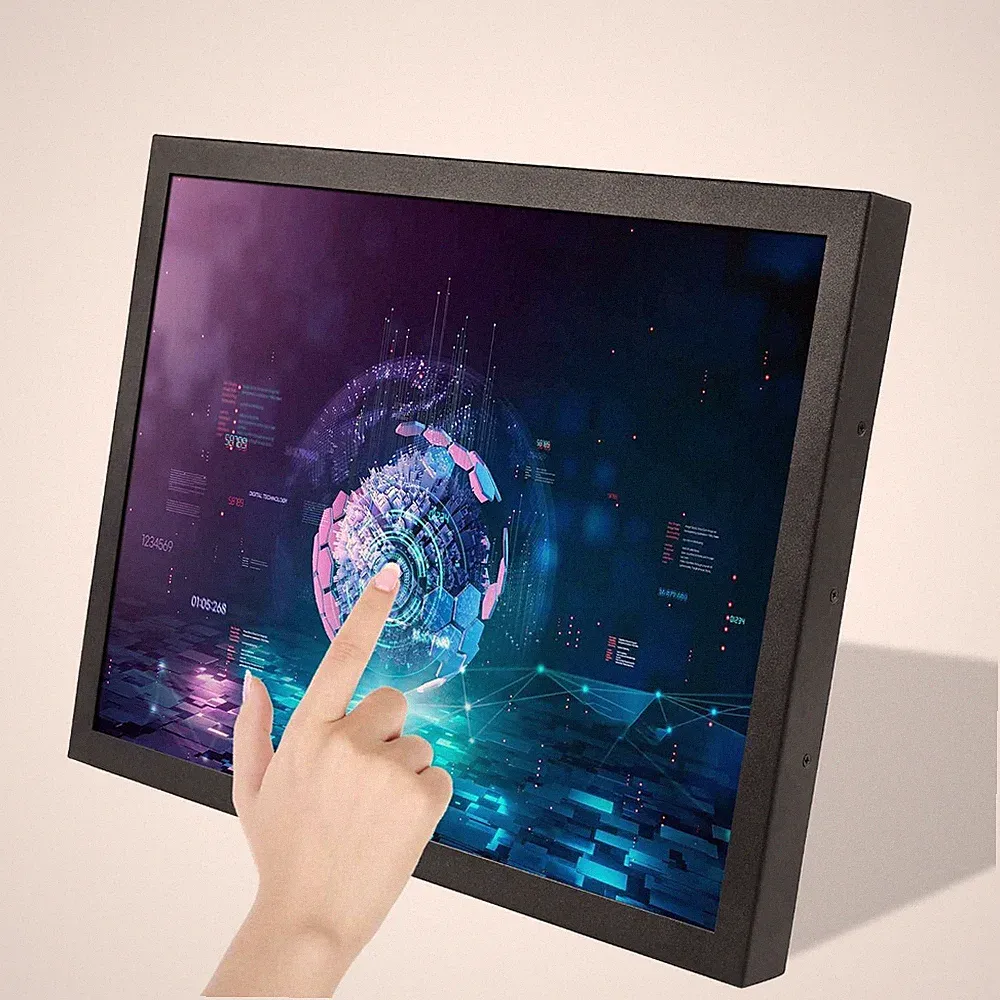 Portable Industrial Monitor with Dual Speaker,15 Inch 1024x768 HD 4:3 IPS LCD To