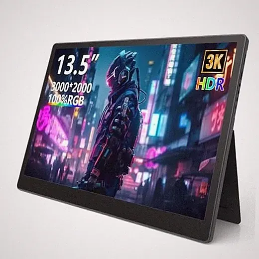 Portable Monitor 13.5'' 3000×2000 IPS 3:2 Screen, 100% sRGB HDR USB-C HDMI
