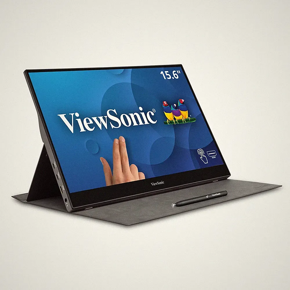 Portable Monitor 15.6 Inch 1080p Touch Screen USB C Blue TD1655 ViewSonic gaming