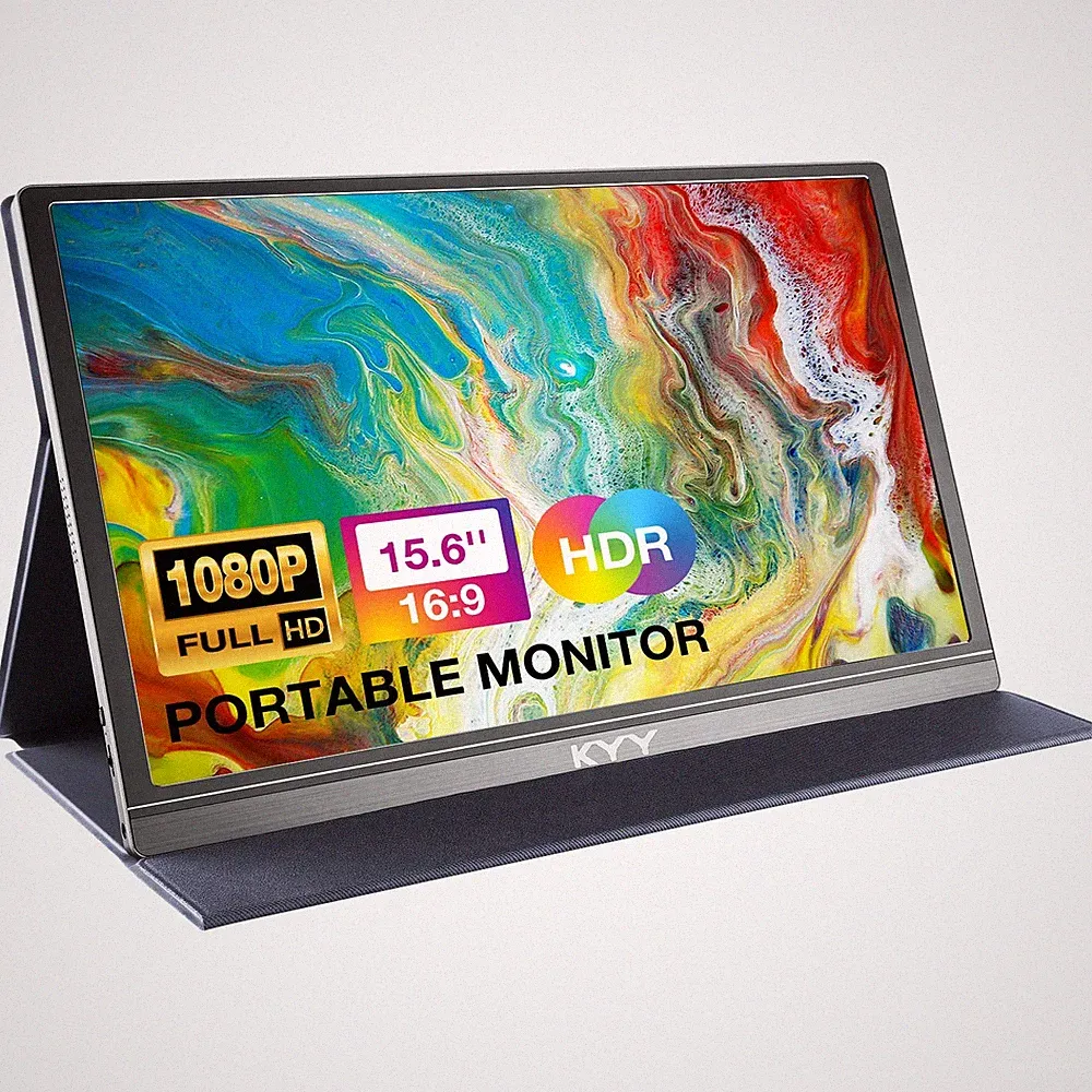 Portable Monitor 15.6inch 1080P FHD USBC, HDMI Computer Display HDR IPS Gamin...