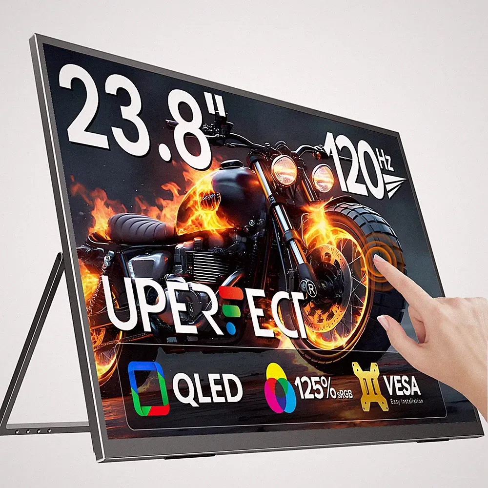 Portable Monitor 23.8 Inch IPS HDR 120Hz Portable Gaming Monitor With Speakers