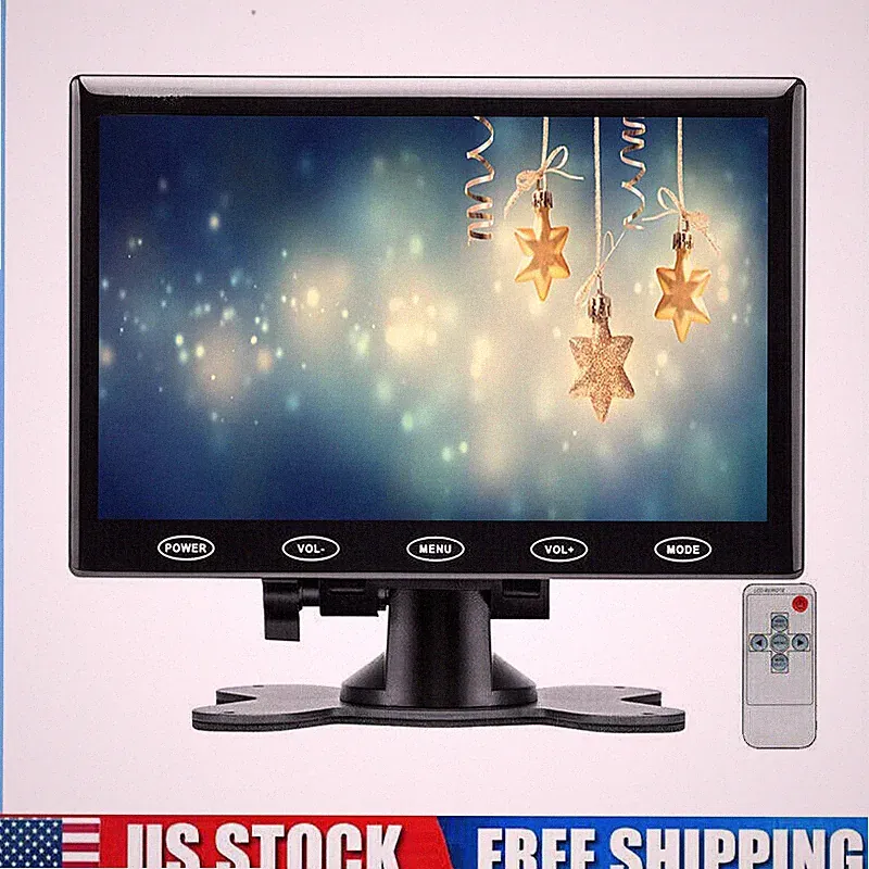 Portable Monitor 7" LCD Screen AV VGA HDMI Built-in Speaker AV for PC CCTV DSLR