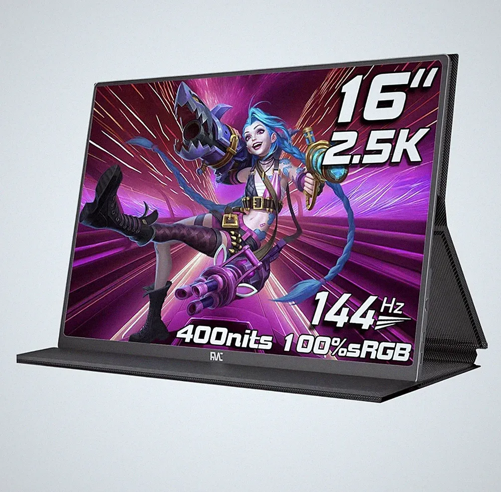 Portable Monitor FMC 144hz 2.5K for PC, MacOS and PS5,Xbox