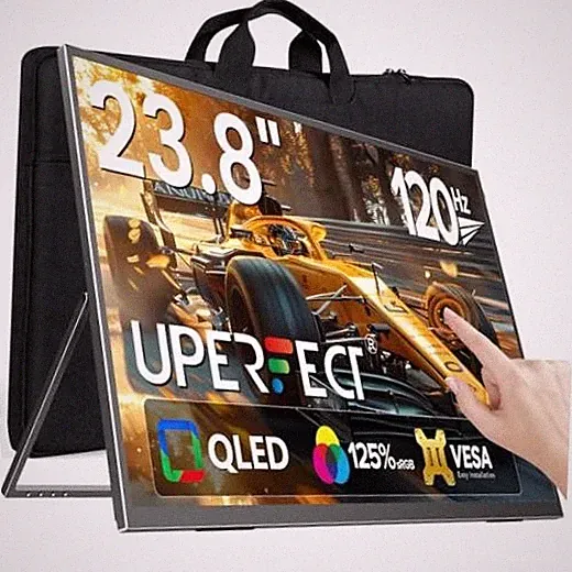 Portable Monitor Touchscreen 24" 120Hz 1080P 125% sRGB 400Nits | Large 23.8"