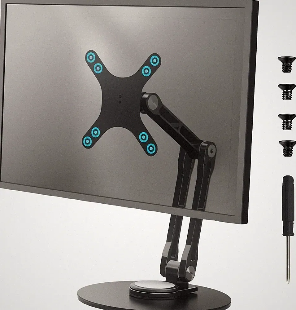 Portable VESA Monitor Stand for 15.6 Inch Monitors, Aluminum Portable Screen Mou