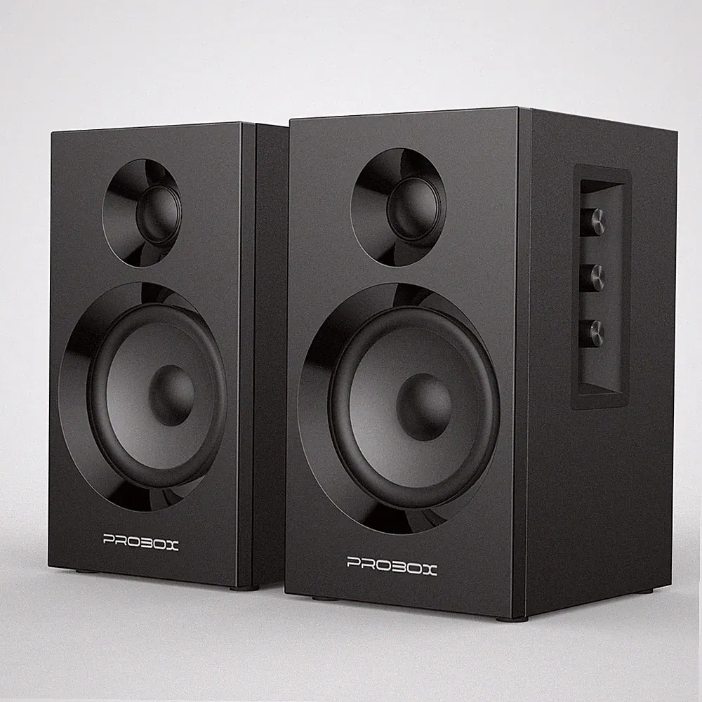 Powered Bookshelf Speakers HiFi Computer Gaming Monitors with Bluetooth 5.3 &...