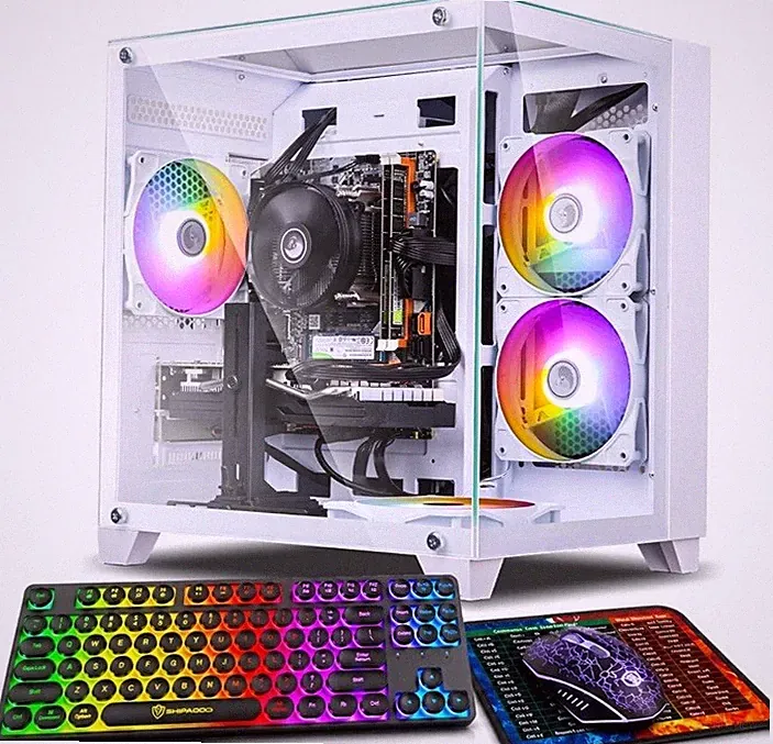 Prebuilt Gaming PC Desktop- RGB - R7 350 Work -16 GB RAM- Free Shipping -Office