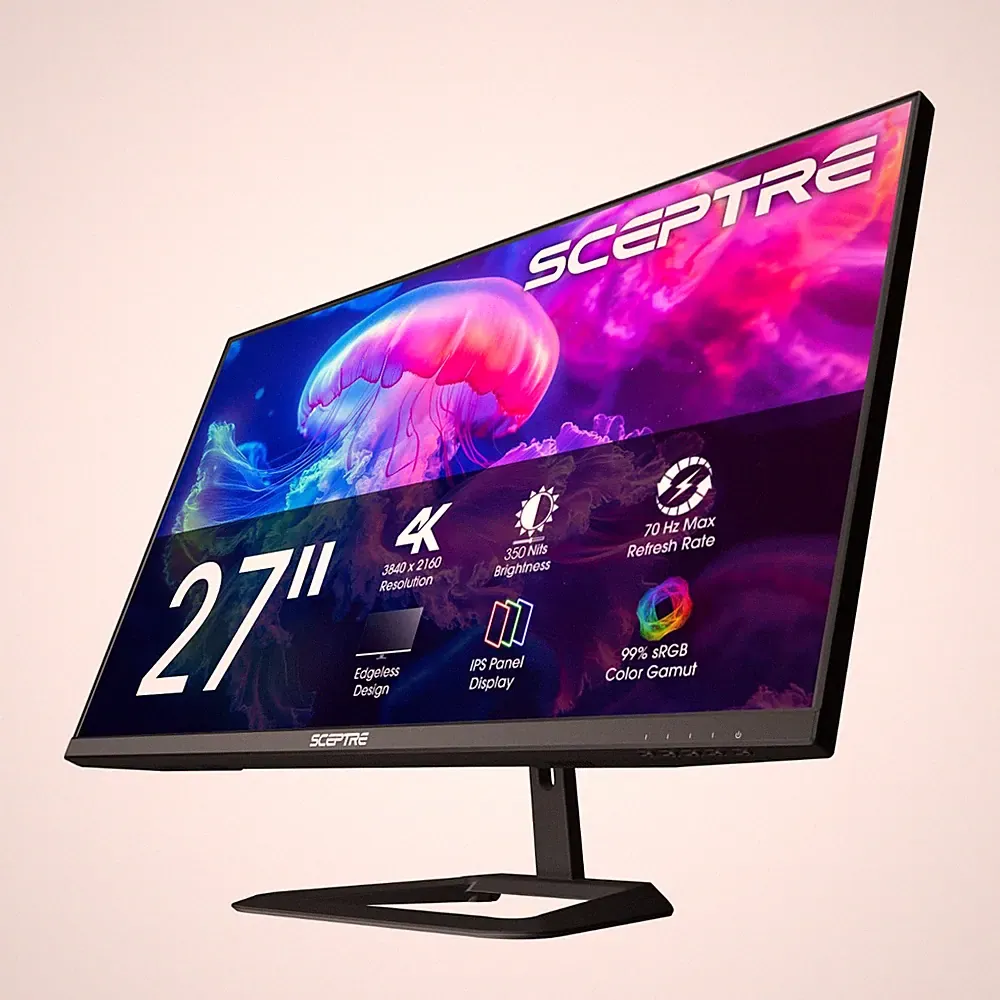 Prime 4K IPS 27" 3840 x 2160 UHD Monitor up to 70+Hz DisplayPort HDMI 100% sR...