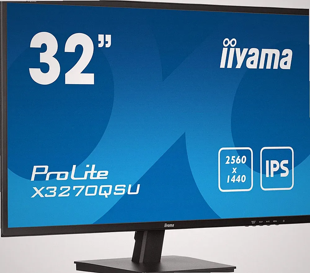 Prolite X3270QSUB1 80cm 31.5" IPS LED Monitor WQHD 100Hz HDMI DP USB3.2 Adapti...