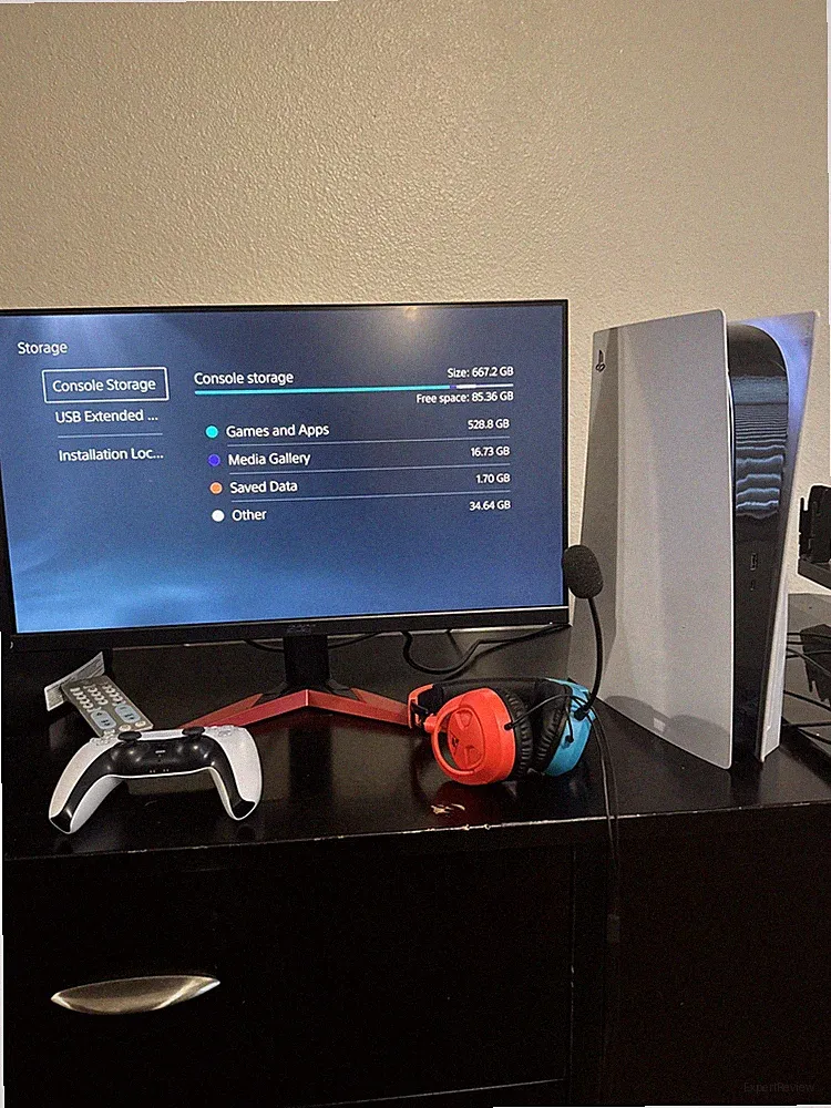 Ps5 Console, Controller, Headset And Monitor