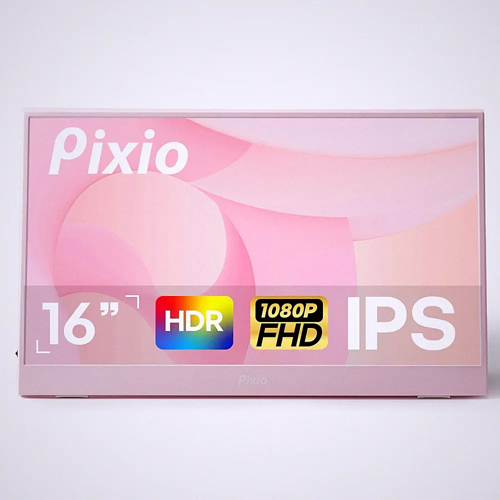 PX160 Wave Pink Portable Monitor 15.6 inch 60Hz FHD 1080p IPS Panel HDR Scree...
