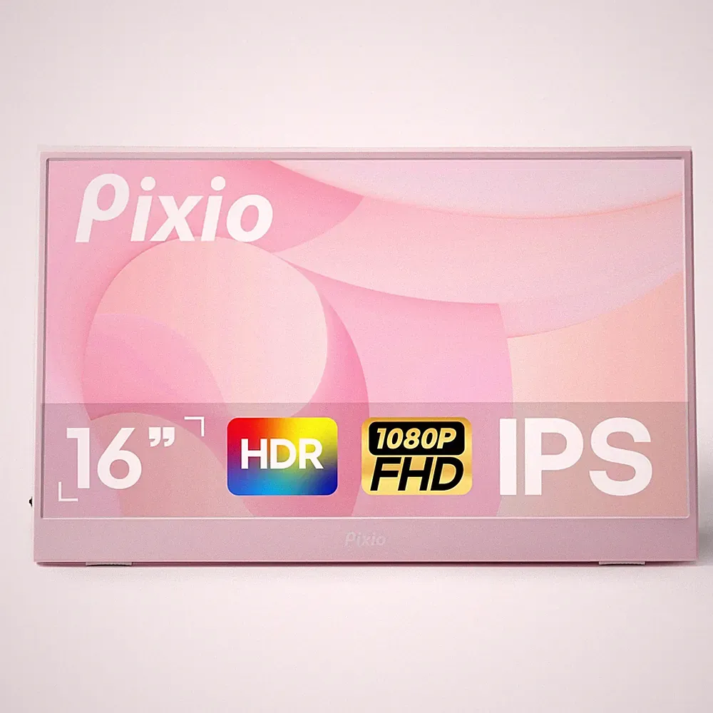 PX160 Wave Pink Portable Monitor 15.6 inch 60Hz FHD 1080p IPS Panel HDR Scree...