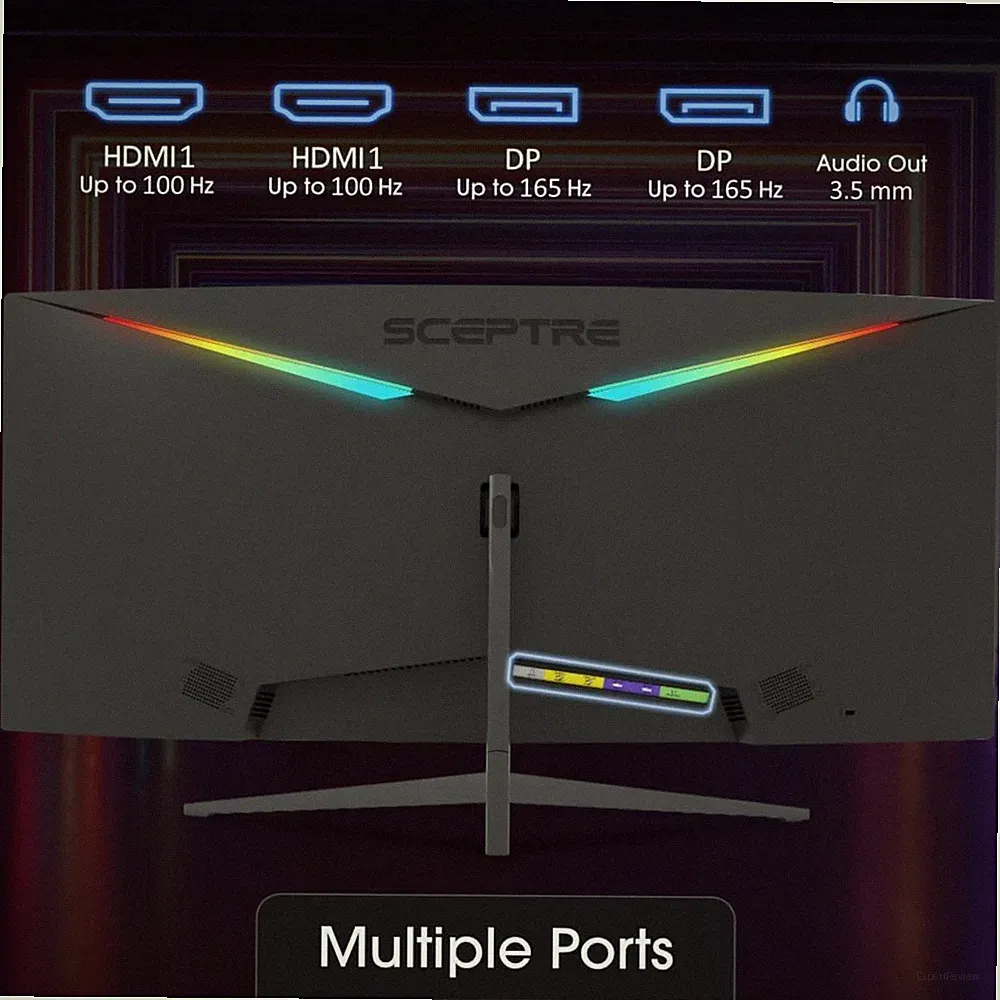 Quad HD 3440 x 1440 Monitor 180Hz DisplayPort