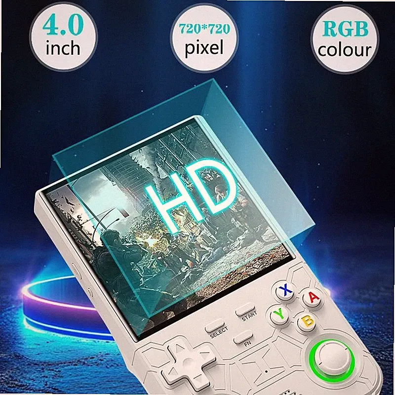 R36 Ultra 128GB Retro Handheld Game Console 4" Linux Portable Gaming System